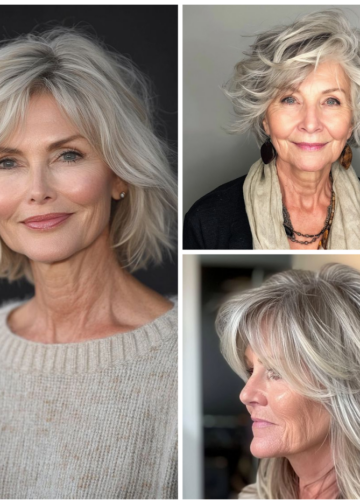 frisyrer halvlångt hår äldre kvinnor