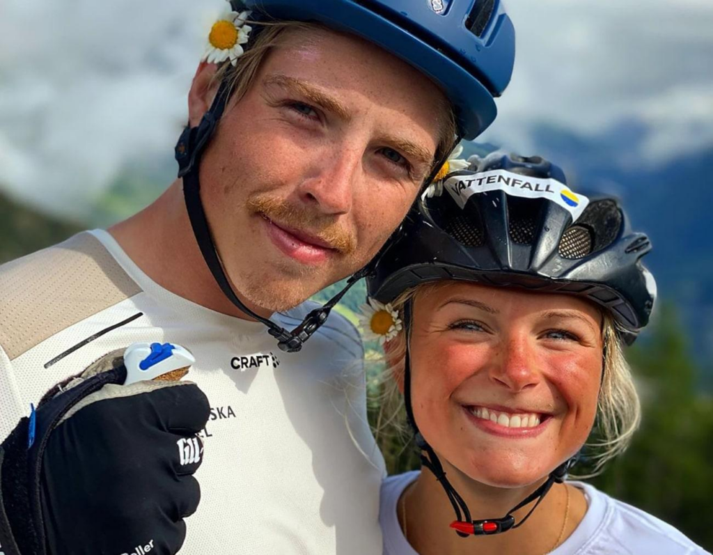 Frida Karlsson och tidigare pojkvännen William Poromaa