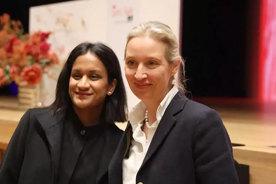 Sarah Bossard och Alice Weidel
