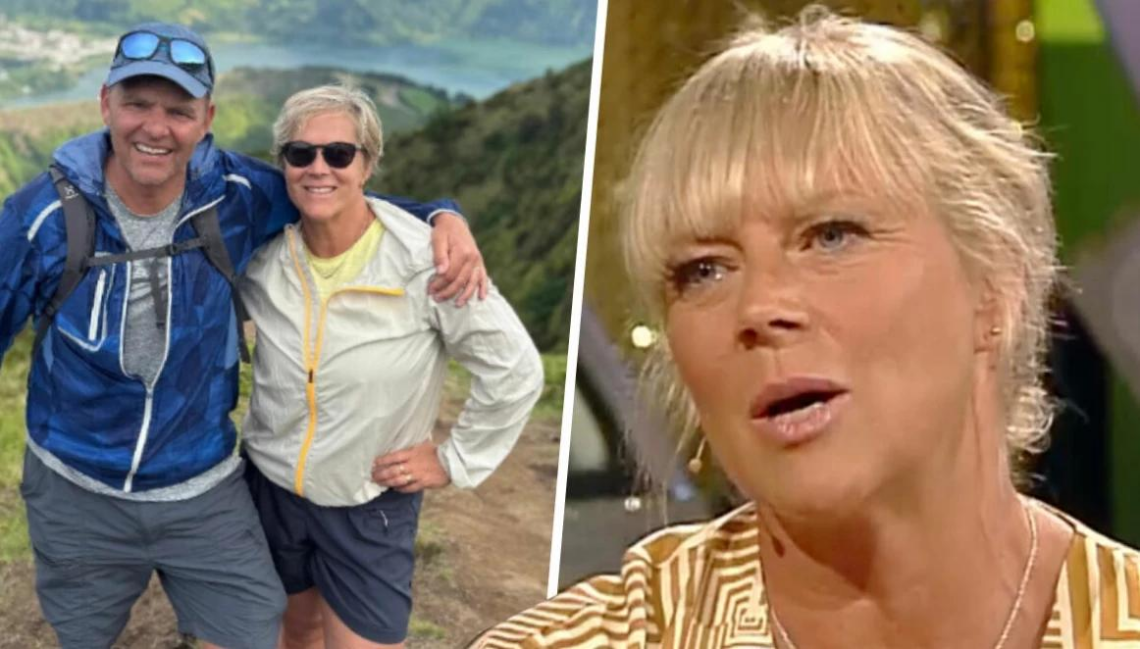 Sofia Åhman tillsammans med maken Fredrik Åhman