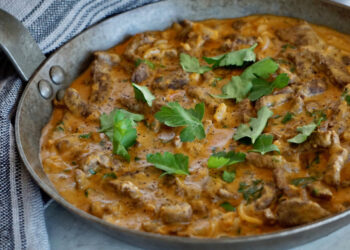 biff stroganoff recept