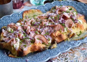 pinsa recept crème fraiche