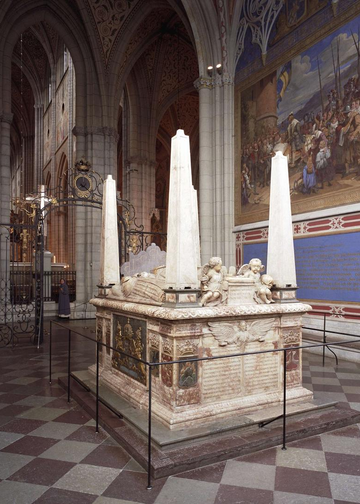 Gustav Vasas gravmonument med hans två första hustrur i Uppsala domkyrka.