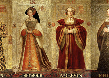 Henrik VIII:s sex makor Katarina av Aragonien, Anne Boleyn, Jane Seymour, Anna av Kleve, Katarina Howard och Katarina Parr.