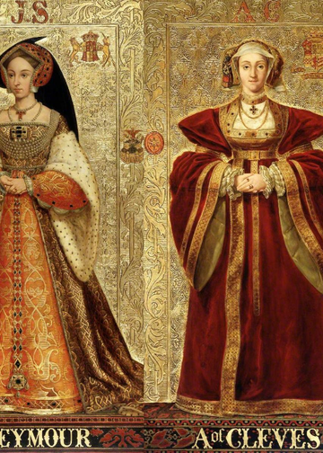 Henrik VIII:s sex makor Katarina av Aragonien, Anne Boleyn, Jane Seymour, Anna av Kleve, Katarina Howard och Katarina Parr.