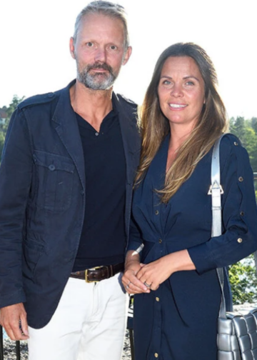 Felix Herngren tillsammans med sin fru Clara Herngren