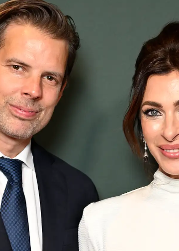 Alex Schulman tillsammans med sin hustru Amanda Schulman.