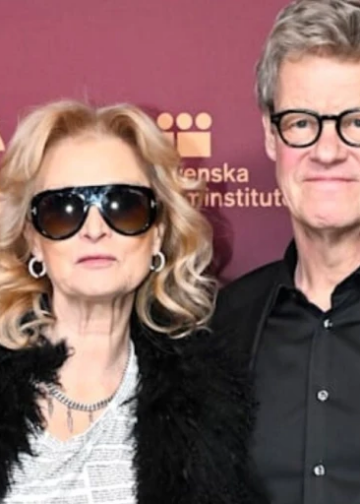 Lena Endre och maken Martin Wickström på Guldbaggegalan 2026
