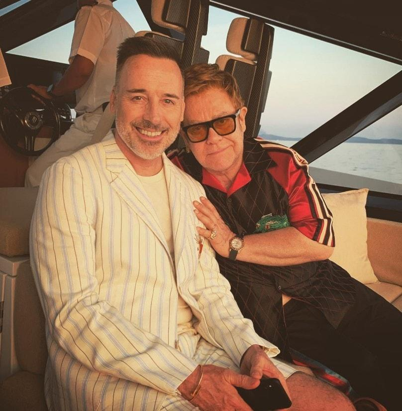Elton John tillsammans med maken David Furnish