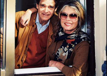 Brigitte Bardot och maken Bernard d’Ormale tillsammans i Saint-Tropez 1993.