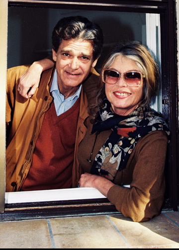 Brigitte Bardot och maken Bernard d’Ormale tillsammans i Saint-Tropez 1993.